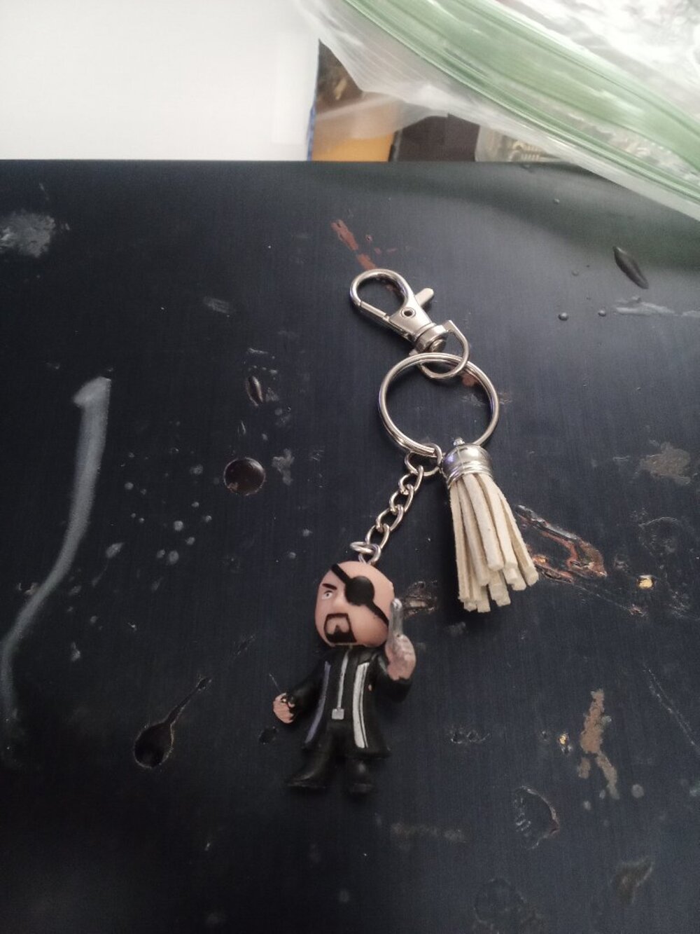 Handmade Marvel Nick Fury Bag Charm